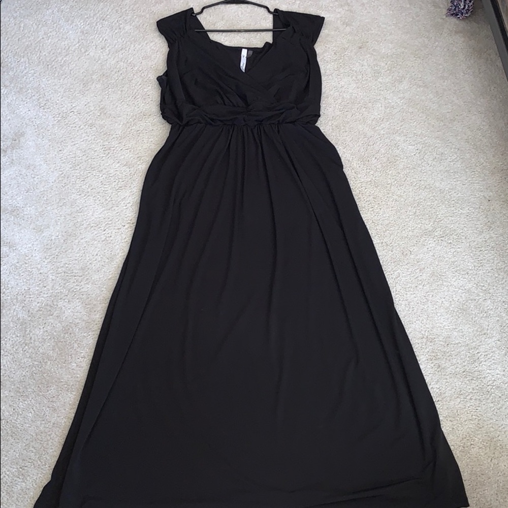 Black maxi dress